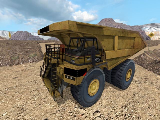 Simulador Camion Minero Vista Exterior