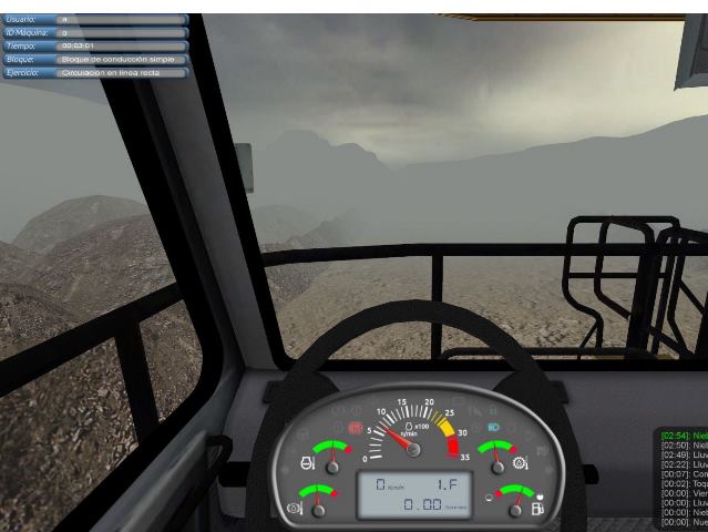 Simulador Camion Minero Niebla