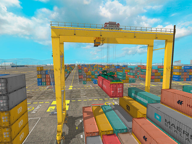 Transtainer Crane 40 feet container
