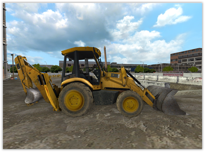 Backhoe lateral