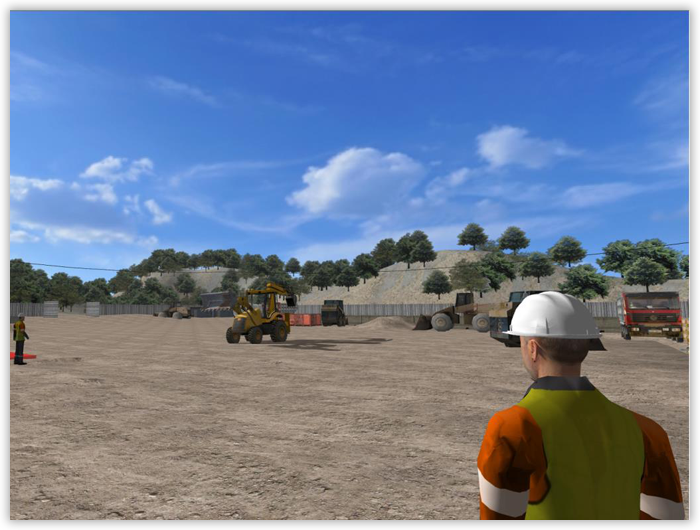 The backhoe with avatars