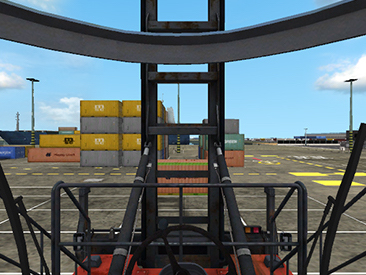 Empty container vista frontal