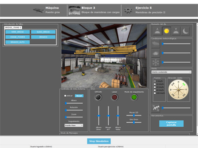 Simulador Puente Grua Instructor