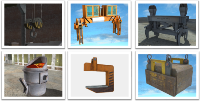 Simulador Puente Grúa Implementos