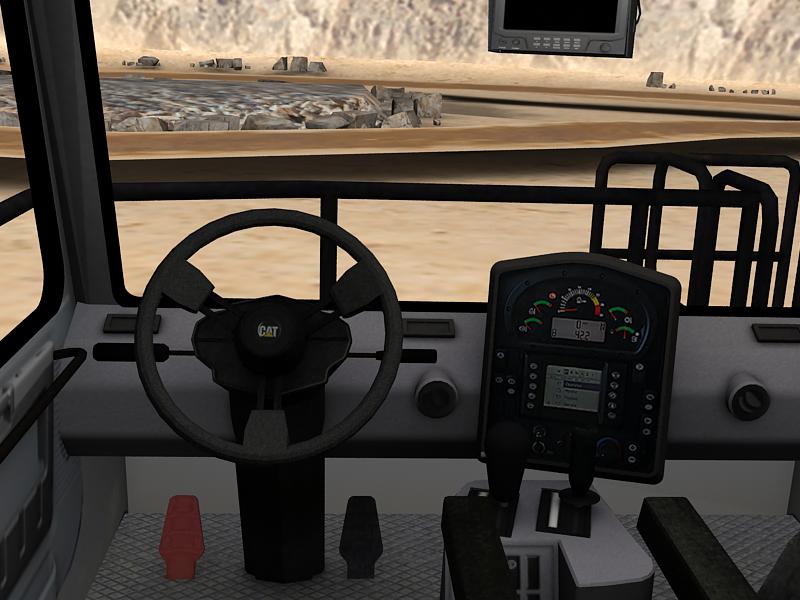 Simulador Camion Minero Vista Cabina