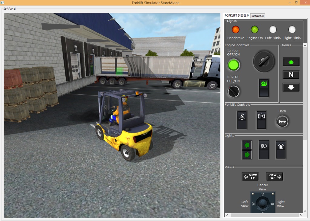 Instructor View Forklift Truck Simulator